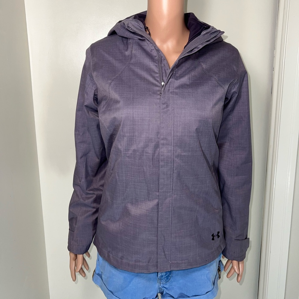 2/$30 💜 Under Armour 2 in 1 winter jacket Removable Fleece Lining - Picture 3 of 15